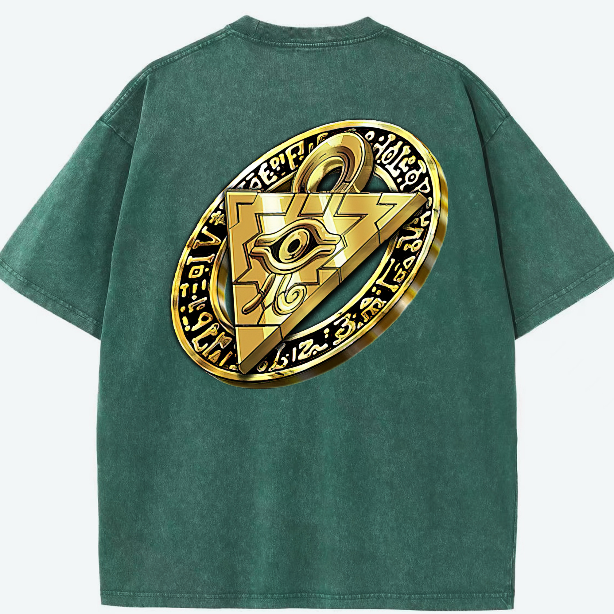 （画像用） 遊☆戯☆王 Yu-Gi-Oh! 綿100% ヴィンテージ風 半袖Tシャツ（背面プリント）